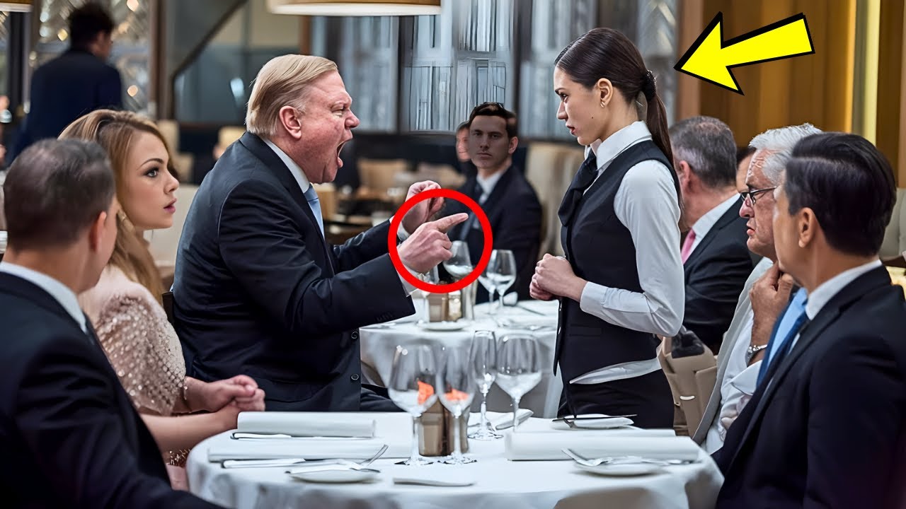 Der Milliardär schrie die Kellnerin an – sie sagte einen Satz, und alle erstarrten!