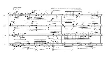Brian Ferneyhough - String Quartet No. 5 (2006) [Score-Video]]