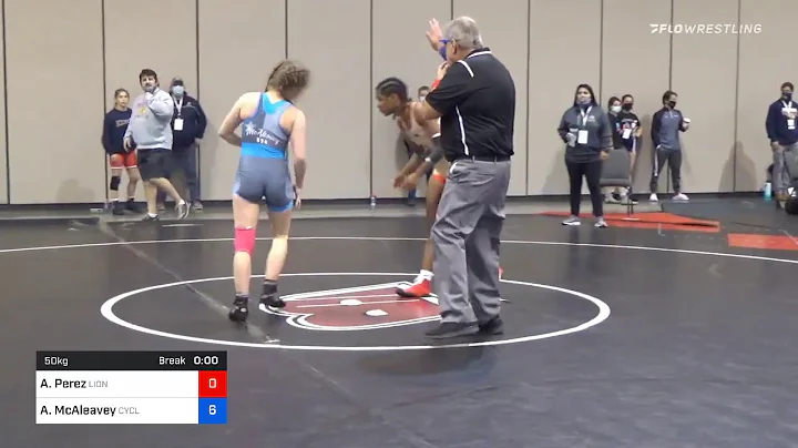 50 Kg Consolation Alejandra Perez Lion WC Vs Amanda McAleavey Cyclone Youth Wrestling