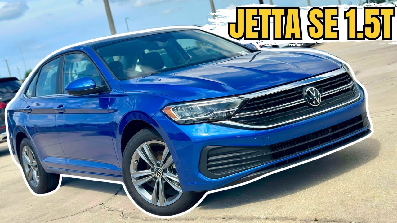 2024 VW Jetta 1.5T SE With Rising Blue Metallic Paint Makes This Sedan A Showstopper