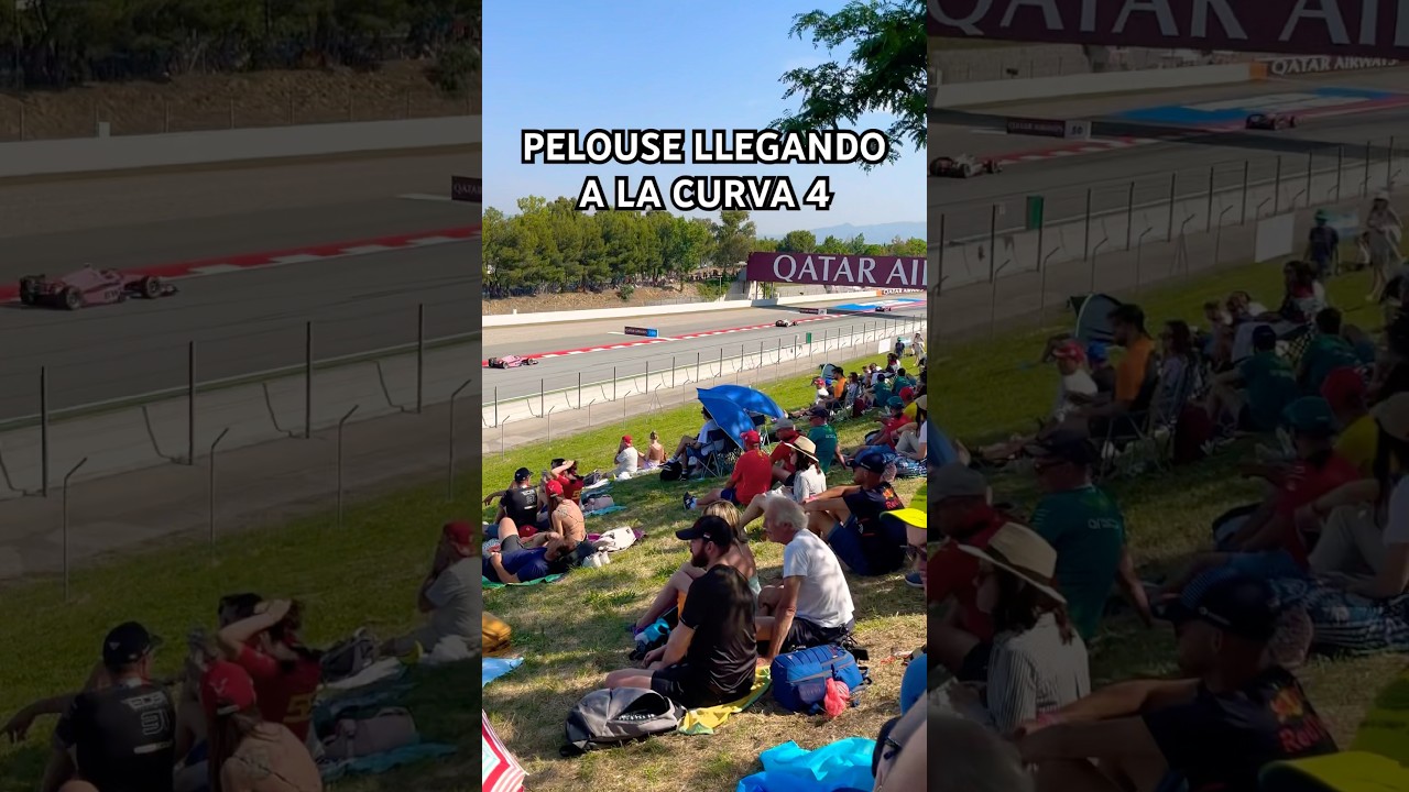 Circuit de Barcelona visibilidad Pelouse recta antes de la curva 4 #F2 #circuitdecatalunya #f1