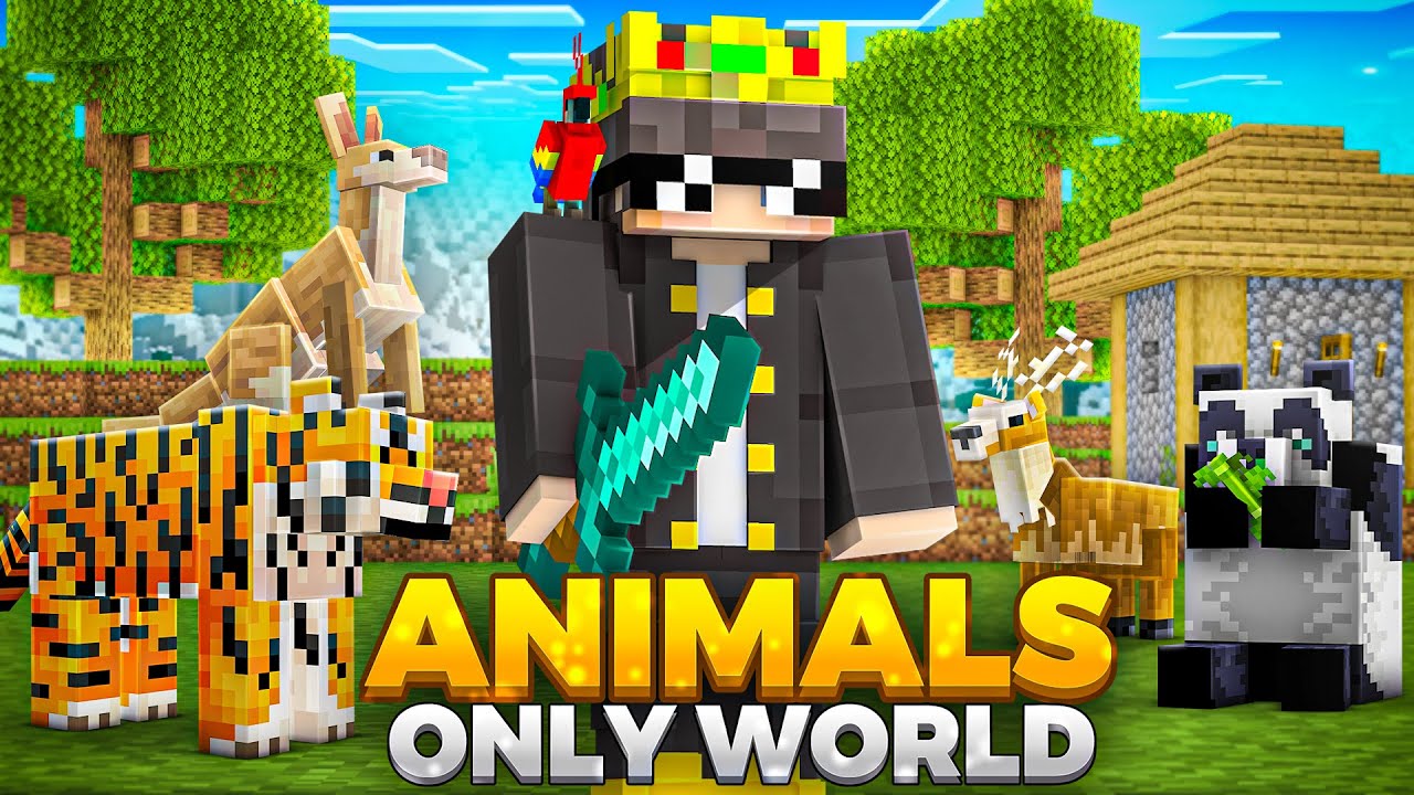 I Joined a 'ONLY ANIMALS' Minecraft Server!