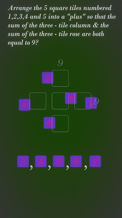 solve this puzzle. sum of row + column - YouTube