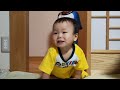 じぃばぁの家が嬉しすぎて遊び続ける双子