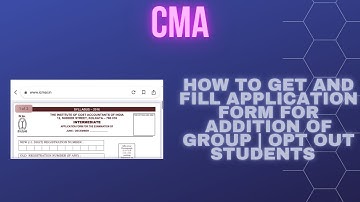 How to get the application form for additional group for opt out candidates | how To fill the form
