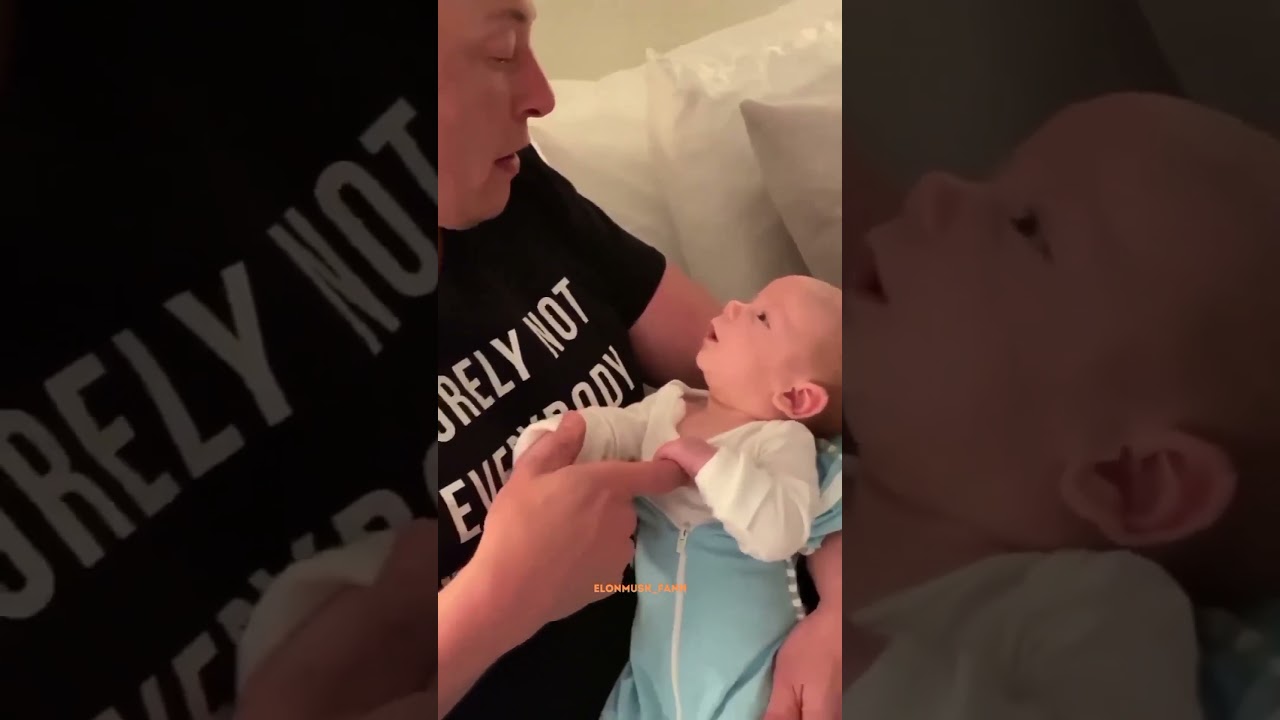 Elon musk with his CUTE BABY 😻