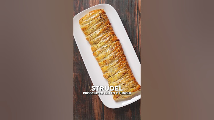 STRUDEL SALATO CON PROSCIUTTO E FUNGHI Ricetta Facile - Buon'Idea #shorts