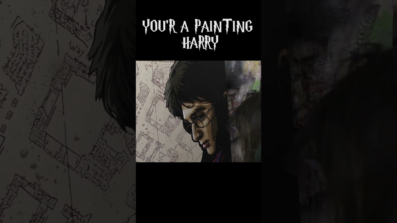 YOU'RE A PAINTING HARRY - #shorts  #harrypotter #art #painting #hermionegranger #maraudersmap