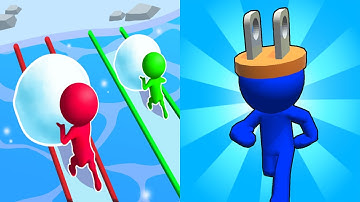 Snow Race VS Plug Head - All Levels Gameplay Android, ios (Part 201)