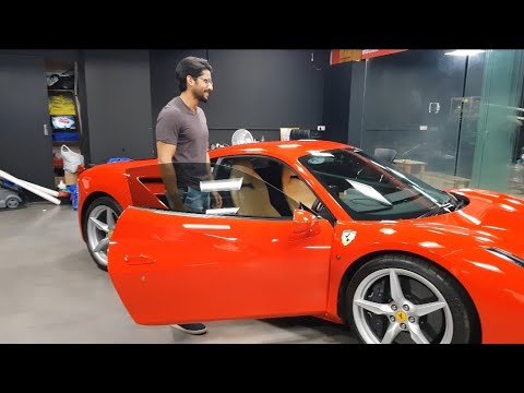 Actor Naga Chaitanyas Ferrari 488gtb Hyderabad India