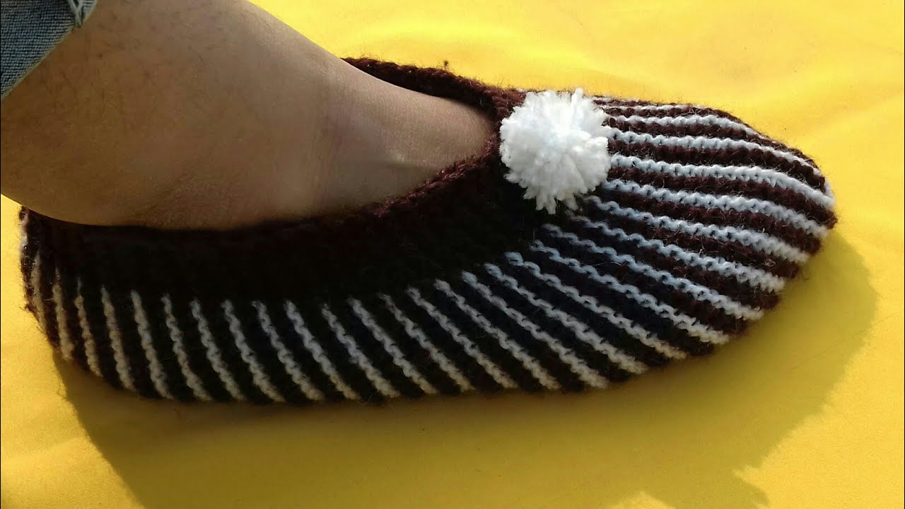 Wollen se banaye designer jooti