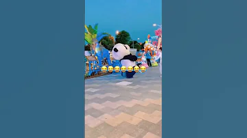 هيها الباندا بتجري ليه حد يعرف الغوريلا اكسبلور باندا فولو Panda ترند Cute Dance 