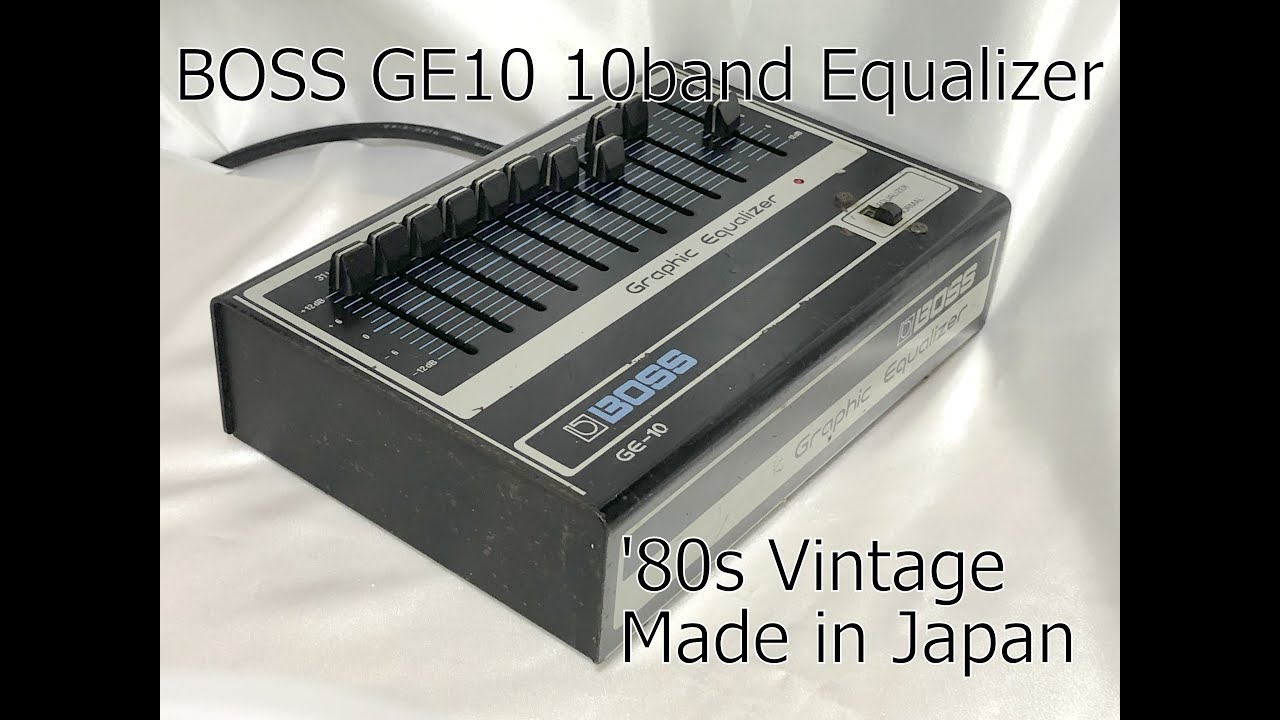 Boss GE-10 70s 80s vintage Graphic Equalizer Made in Japan 10 bands EQ EVH  100V