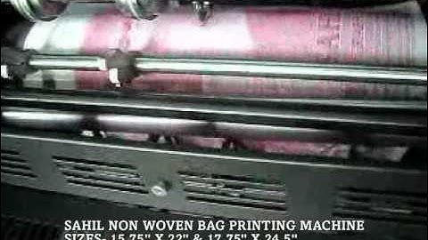 Sahil Non Woven D Cut Bag Printing Machine | Check Description to CALL/Contact Us.