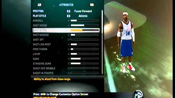 NBA 2K11 - My Player Creation