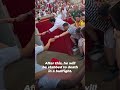 Running of the Bulls: He has every reason to be terrified 💔🐂