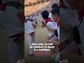Running of the Bulls: He has every reason to be terrified 💔🐂