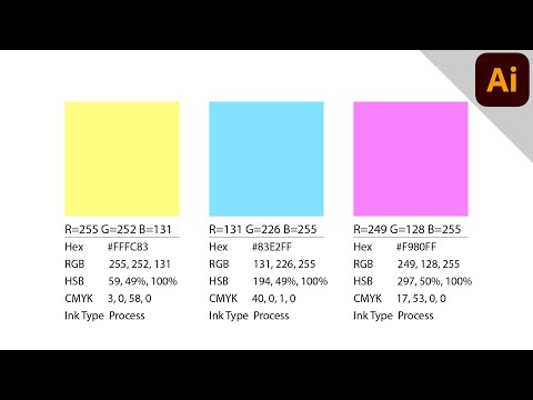 Extract text values from color swatches | Generate color codes | ILLUSTRATOR TUTORIAL