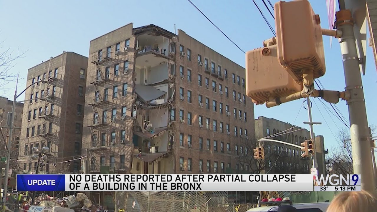 No victims found under debris from partially collapsed Bronx building ...