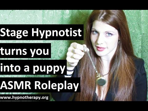 Warning: Female Stage Hypnotist turns you into her puppy - ASMR Hypnosis Ro...