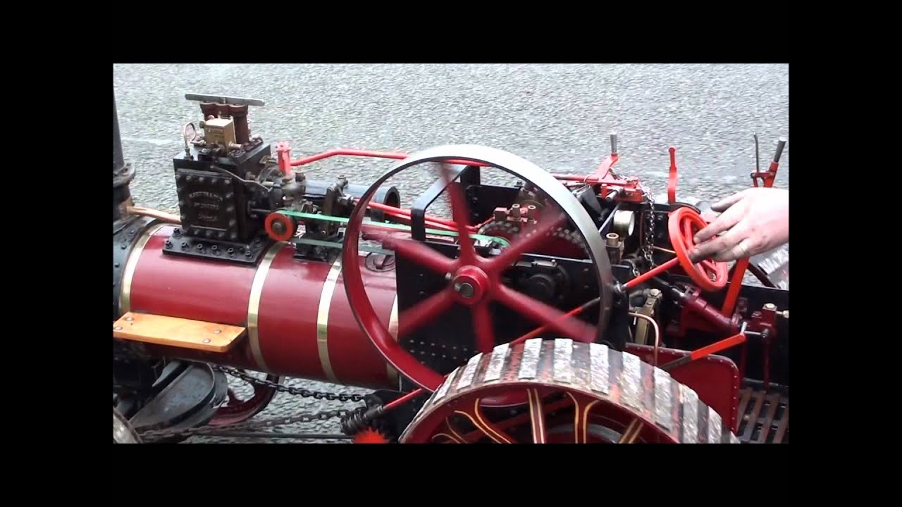 4 inch scale Foster agricultural engine - YouTube
