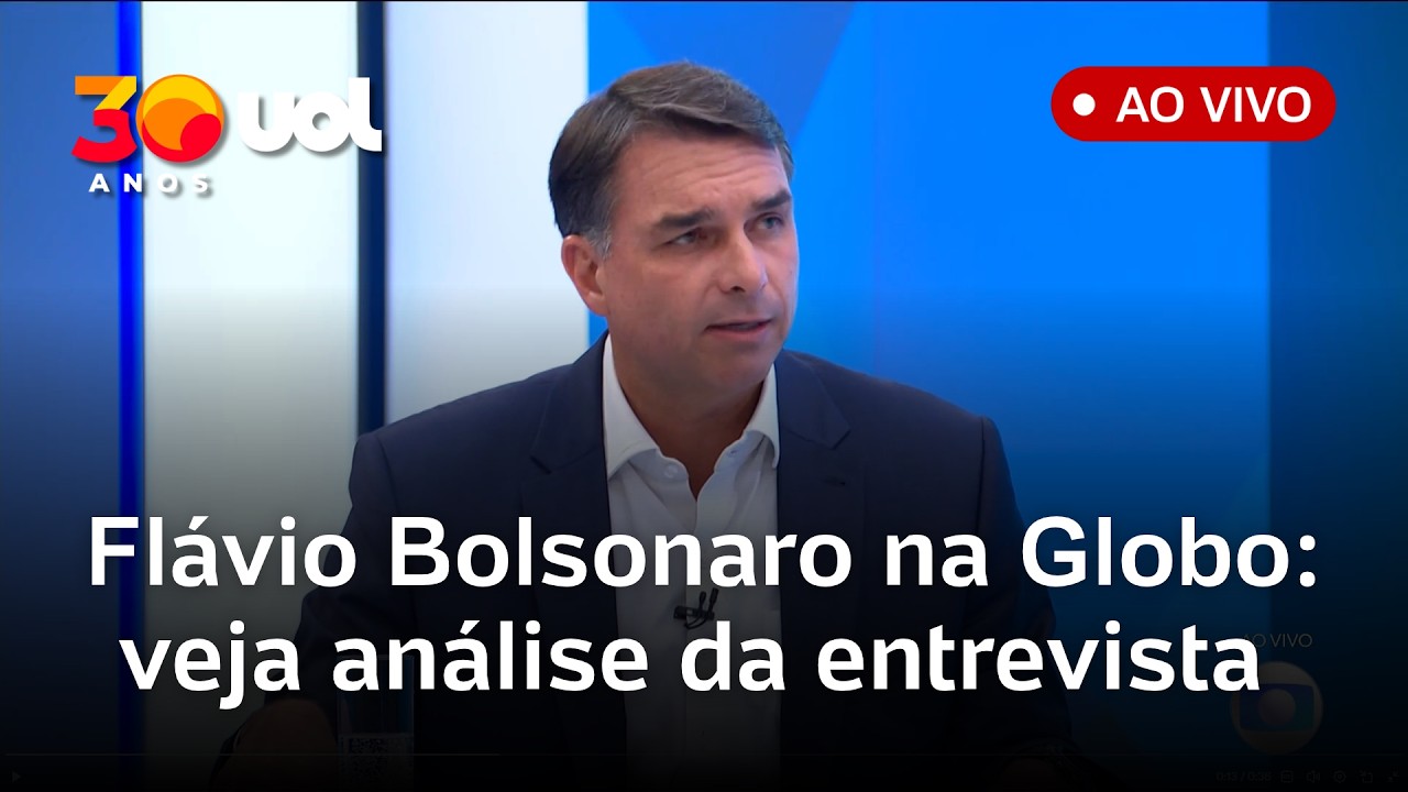 Flávio Bolsonaro na Globo: ao vivo, comentários e análises da entrevista no Jornal Nacional