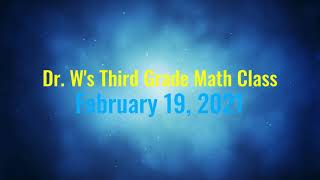 Dr. W's Third Grade Math Class: Savvas enVisionmath, Lesson 12-4: Number Line: Fractions Less Than 1