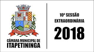 10ª Sessão Extraordinária
