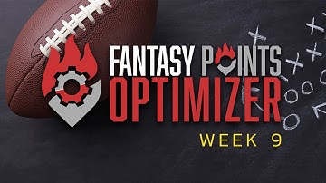 NFL Daily Fantasy Optimizer | Week 9 Lineup Look