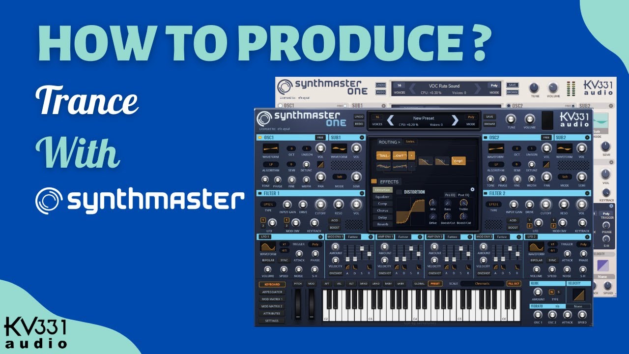 Trance Music Production with SynthMaster One How to make a synth lead