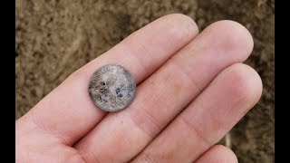 1700s silver coins and old coppers at a virgin 1800 tavern site!