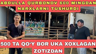 ABDULLA QURBONOV BOZORNI SINDIRDI NARXLARNI TUSHURVORDI