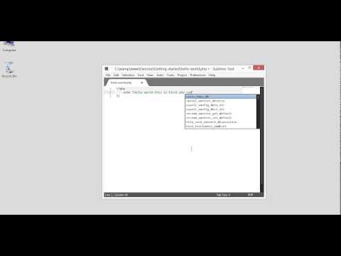 First PHP Program (PHP Essential Training)