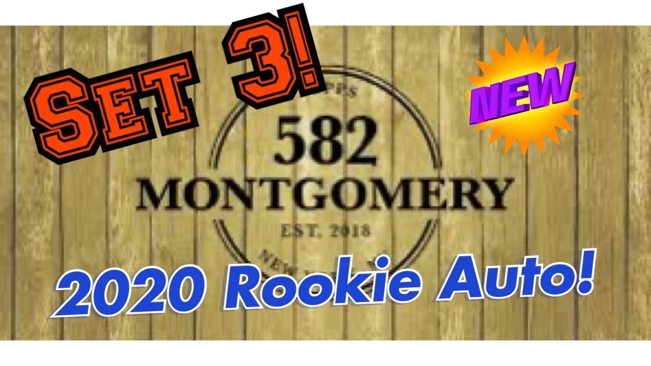 582 Montgomery Club Set 3. Topps exclusive club!  2020 rookie Auto!