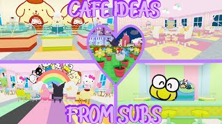 Cafe Ideas From Subscribers 3 | Roblox My Hello Kitty Cafe Tours | Riivv3r