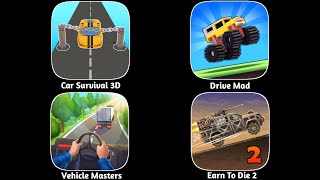 Drive Mad, Car Survival 3D, Vehicle Master, Earn To Die 2, iOS Android Gameplay Walkthrough  screenshot 4