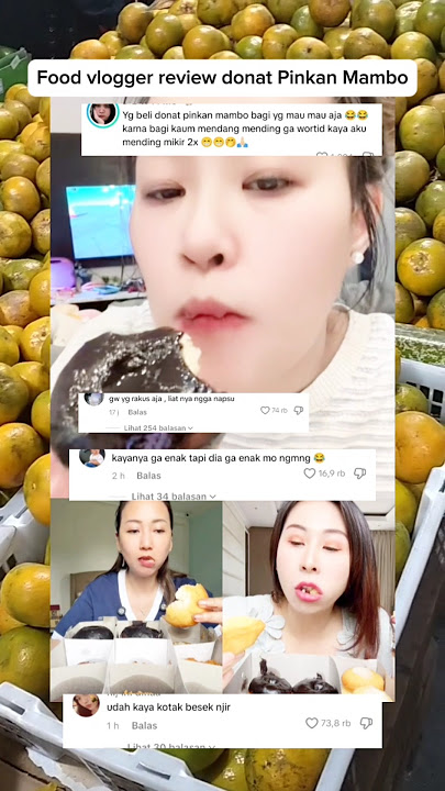Ketika Food vlogger review donat Pinkan Mambo, bagaimana menurut kalian ?? 🤔