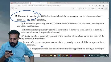 CSEET| Company law Day 14| CA Mayur Agarwal