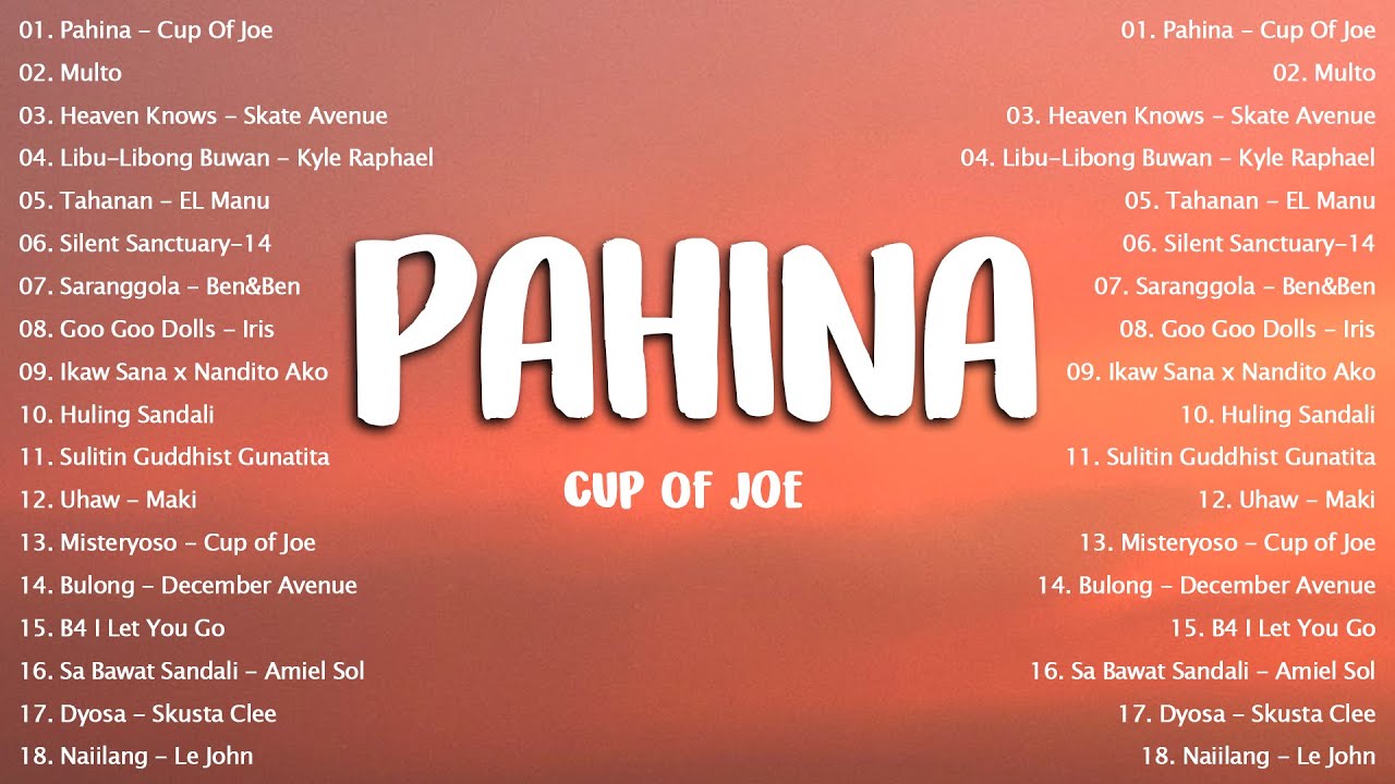 OPM Trending 2026 - Cup Of Joe Live at Cozy Cove 🎶Pahina, Multo,.. - Tagalog Love Songs