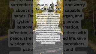 Healing Prayer For Strength & Restoration