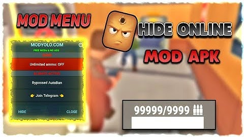 HIDE ONLINE MOD MENU 4.9.2|ANTI BAN| MOD APK|| 2022