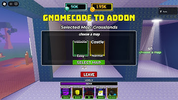 Gnomecode TD addon | How to make map select with elevator