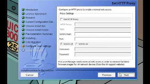 installere - ProCurve Manager