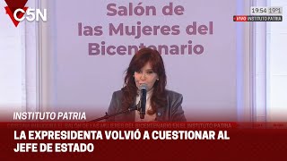 CRISTINA KIRCHNER: ¨MILEI habla de un MUNDO que NO EXISTE¨