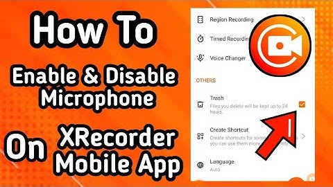 How to Enable and Disable Trash Bin on XRecorder Screen Recording App