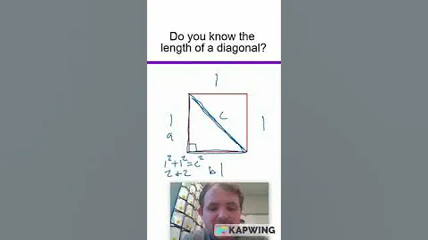 Do you know the length of a diagonal? #shorts #geometry #diagonals