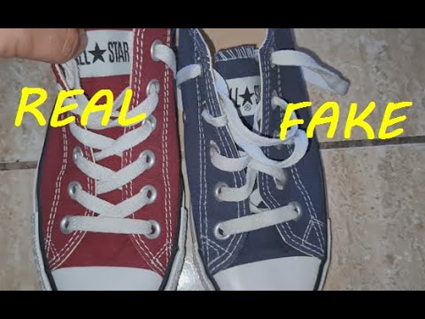 Converse Star real vs fake. How to spot fake Taylor low sneakers -