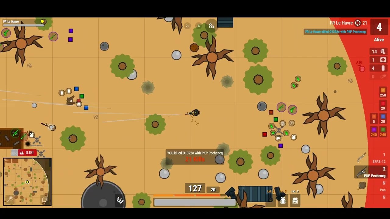 22 kills desert fail | Survev.io
