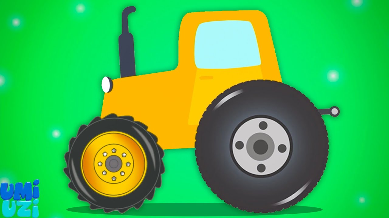 Tractor Car Garage Farm Vehicle & More Animated Cartoon Video for