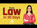 Study and Revise Law in just 30 days | Jan21 | CA Foundation Law | CA Inter Law | CA Preeti Aggarwal